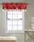 Christmas Window Valance Winter Snowflakes Window Treatment Merry Christmas Ball Ornaments Rod Pocket Curtain Valance,54x18 inch Xmas Snowflake Sparkle Red Kitchen Valance for Bathroom Cafe